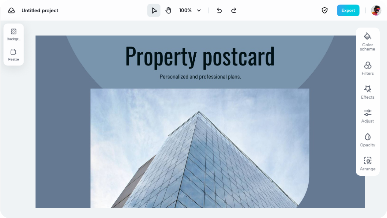Create property feature postcards